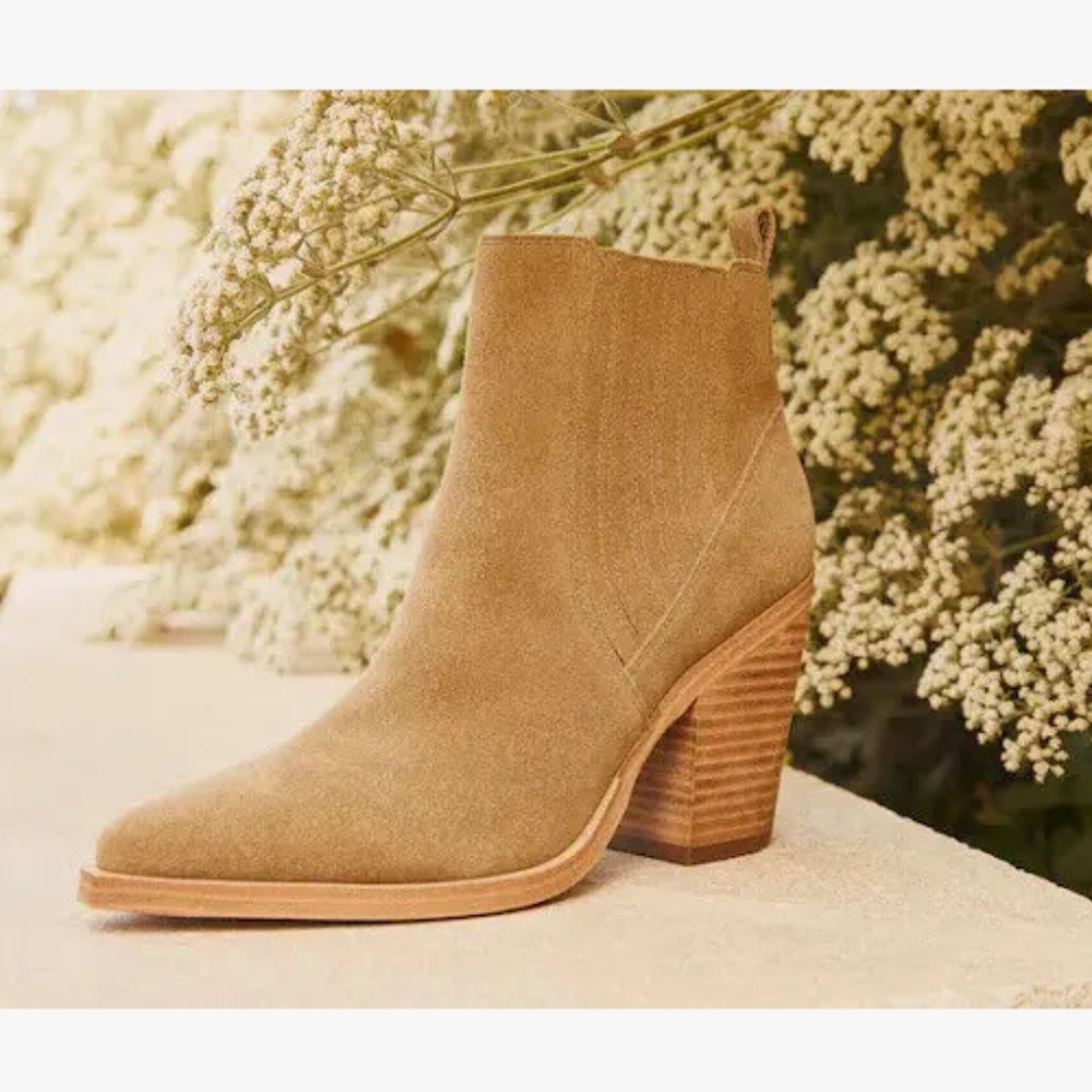 Marc Fisher Tan Ankle Boots